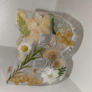 Personalised Floral Resin Letters Handmade | Birthday gift | Christmas gift | Mother's day gift | Gift for her